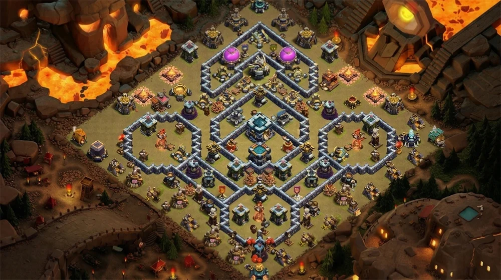 Top-Tier TH13 War Coc Layout | Anti Air / Electro Dragon winner