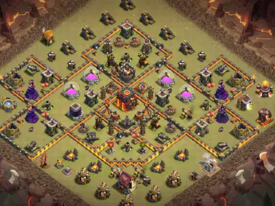 Layout Defense-Focused TH10 Defense Coc Layout | Anti Everything Loot Guard Pro