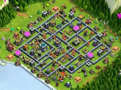 Layout Smartest TH13 Defense Coc Layout | Anti 3 Stars Night Defensive Village