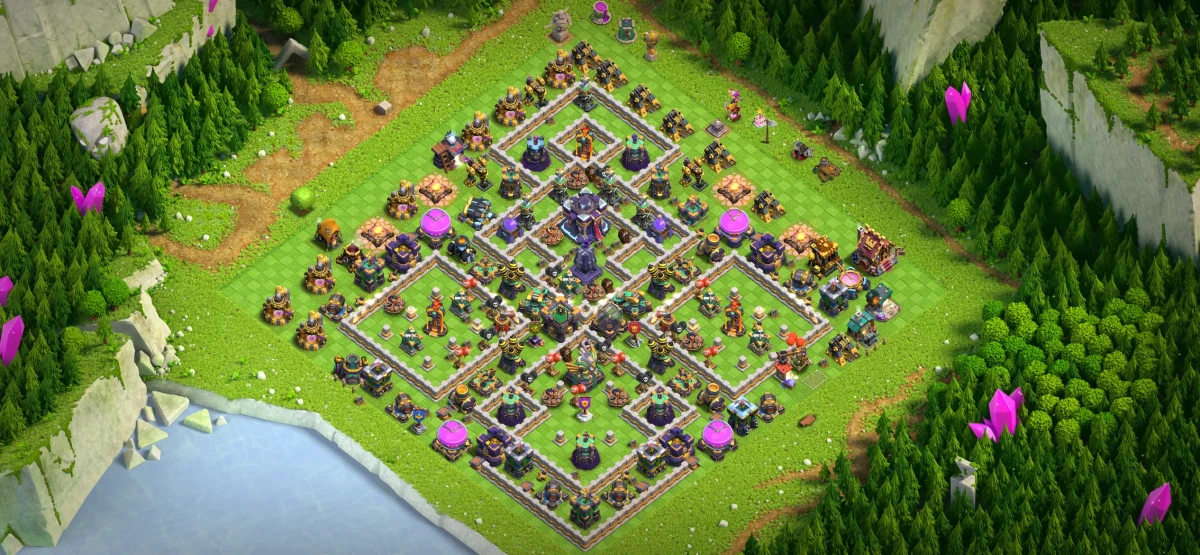 Custom TH15 Defense Coc Layout | Anti 3 Stars War Emperor