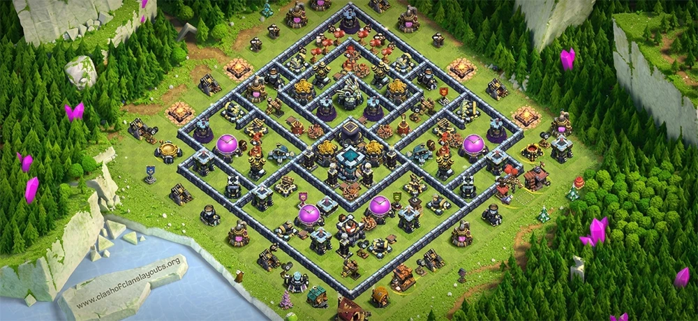 Trusted TH13 Farming Coc Layout | Anti Everything Storage Master
