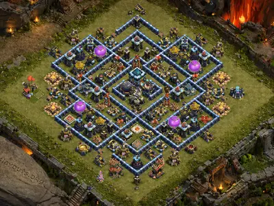 Layout Farm-Safe TH13 Farming Coc Layout | Hybrid Kungfu