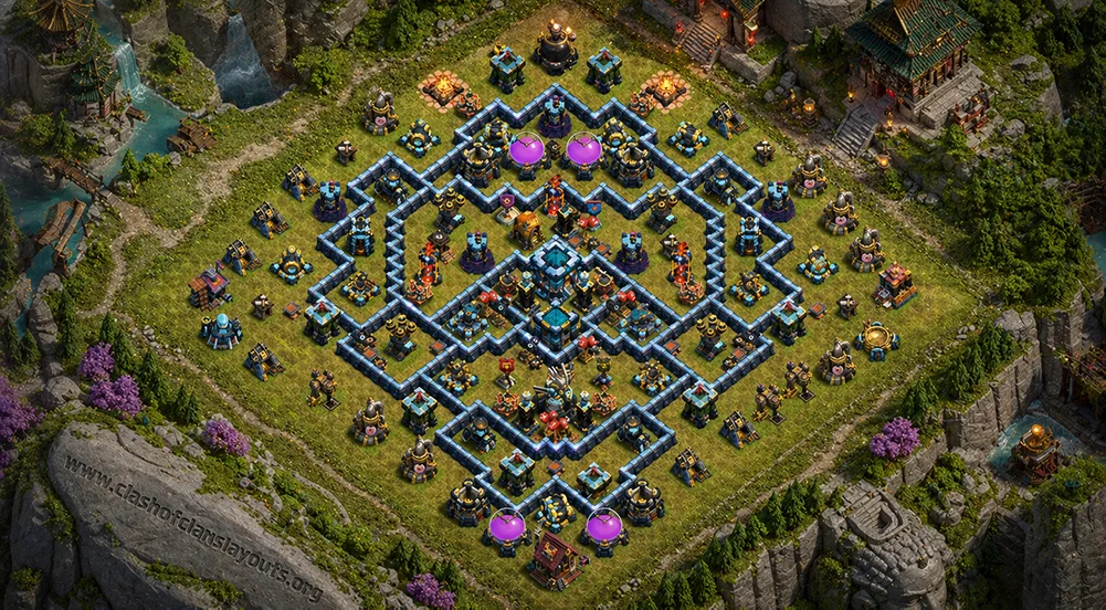 Ultimate TH13 War Coc Layout | Anti 3 Stars clan war league pro
