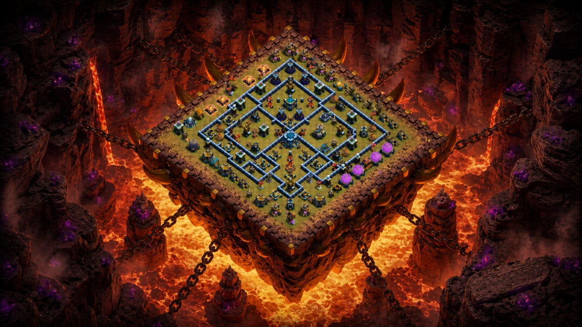 Optimised TH13 War Coc Layout | Anti Air / Electro Dragon Babylonwar