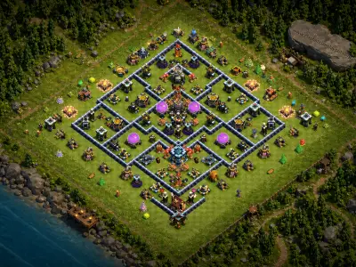 Layout Savage TH13 Farming Coc Layout | Anti Everything Clanians