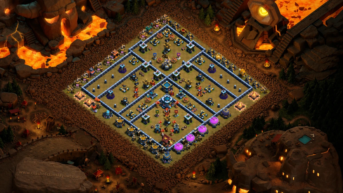 Safe TH13 War Coc Layout | Anti Everything League22