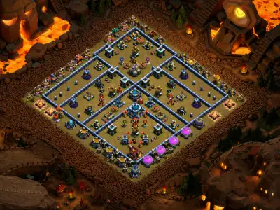 Layout Safe TH13 War Coc Layout | Anti Everything League22