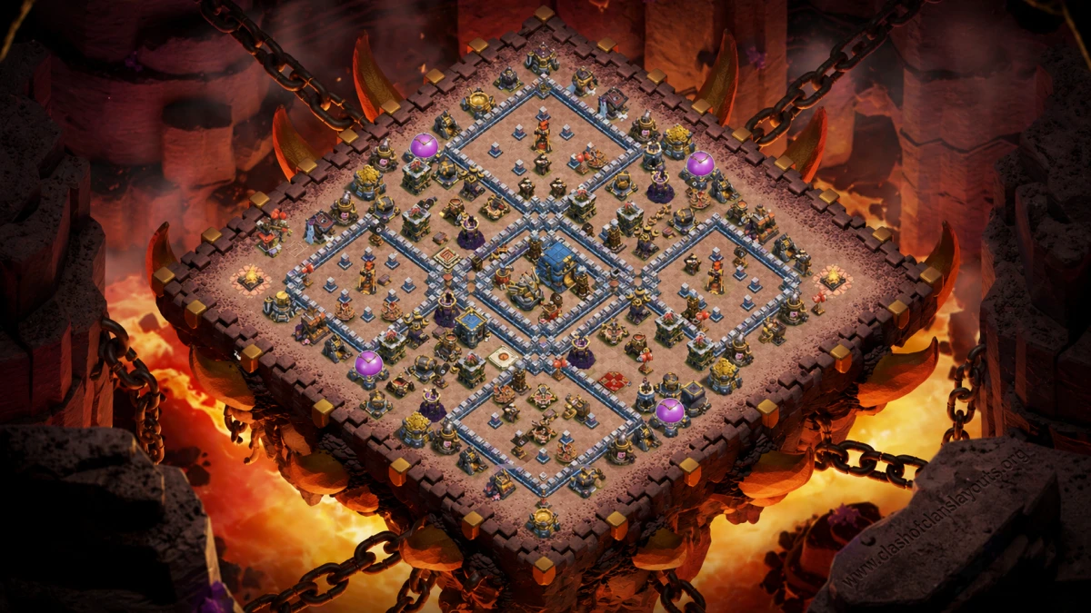 Meta-Dominant TH12 War Coc Layout | Anti Everything Majestic warrior 