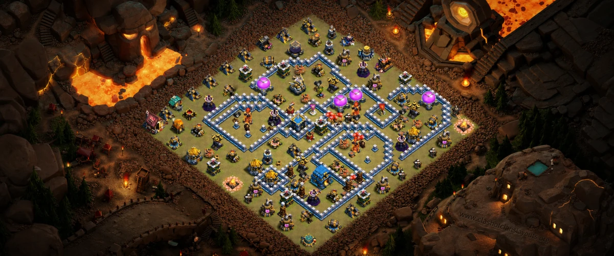 Creative TH12 War Coc Layout | Anti 2 Stars My War Village 6