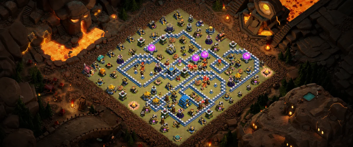 Creative TH12 War Coc Layout | Anti 2 Stars My War Village 6
