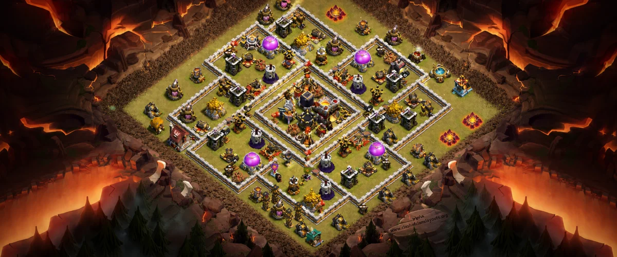 Defense-Optimized TH11 War Coc Layout | Anti 3 Stars AR COC Attack