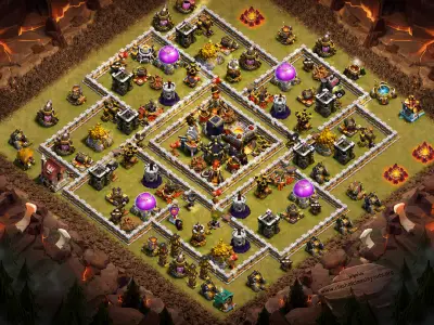 Layout Defense-Optimized TH11 War Coc Layout | Anti 3 Stars AR COC Attack