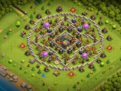 Layout Battle-Tested TH11 Farming Coc Layout | Legend League Biggest Farm
