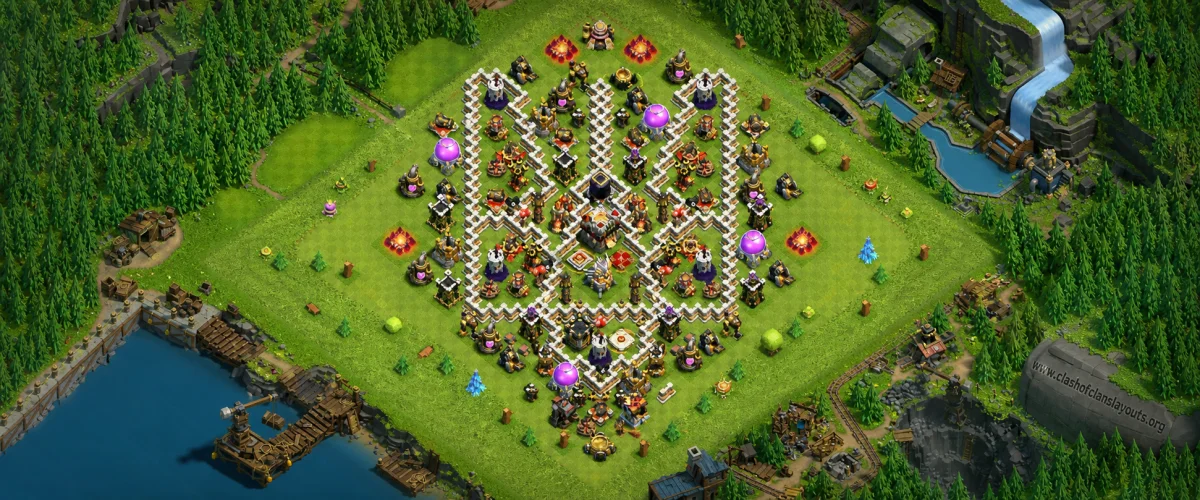 Balanced TH11 Defense Coc Layout | Anti 2 Stars Kama hawk 
