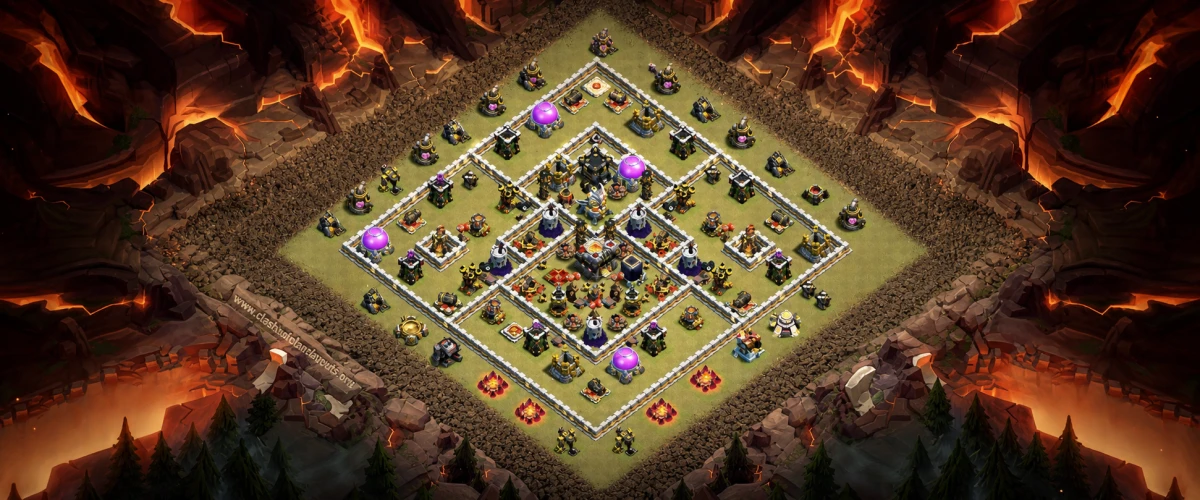 Defense-Optimized TH11 War Coc Layout | Anti Air / Electro Dragon Space Shutter