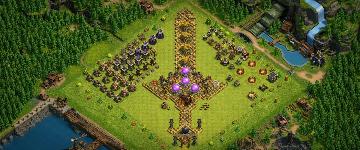 Focused TH10 Troll / Funny Coc Layout | Sword