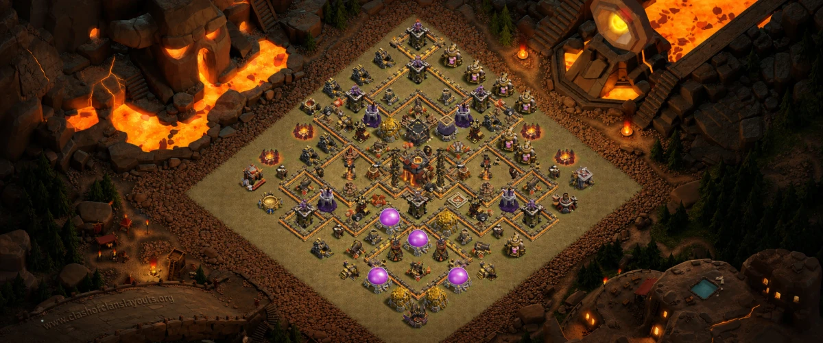 Tactical TH10 War Coc Layout | Anti 2 Stars Kill Them All