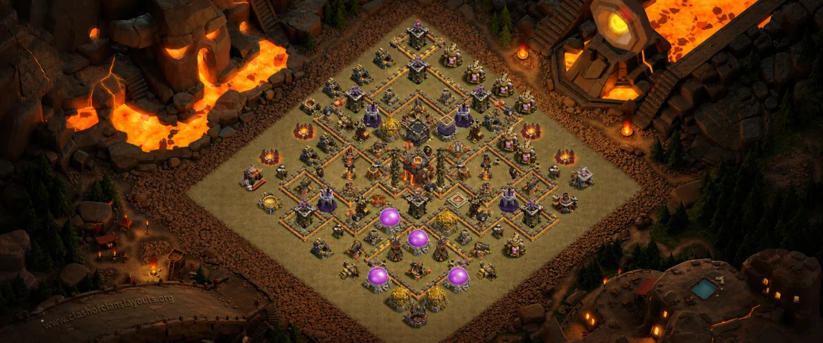 Tactical TH10 War Coc Layout | Anti 2 Stars Kill Them All