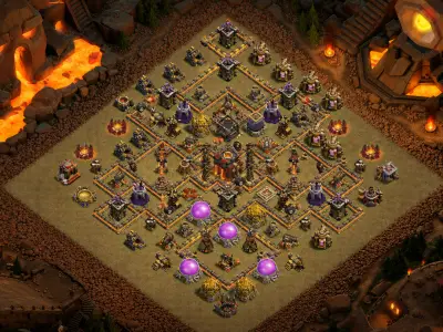 Layout Tactical TH10 War Coc Layout | Anti 2 Stars Kill Them All