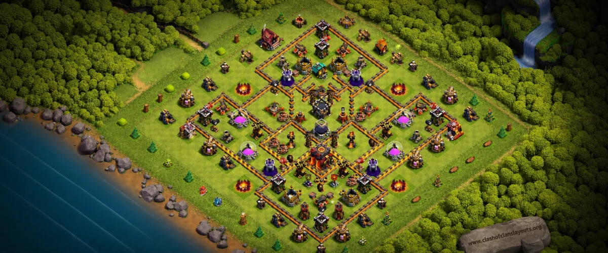 Top TH10 Defense Coc Layout | Legend League Pro legend