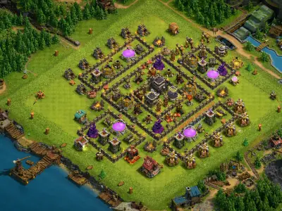 Layout Smartest TH9 Defense Coc Layout | Anti 2 Stars Indian Home