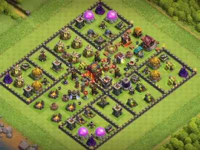 Layout Smartest TH9 Defense Coc Layout | Anti Everything Babylon City 