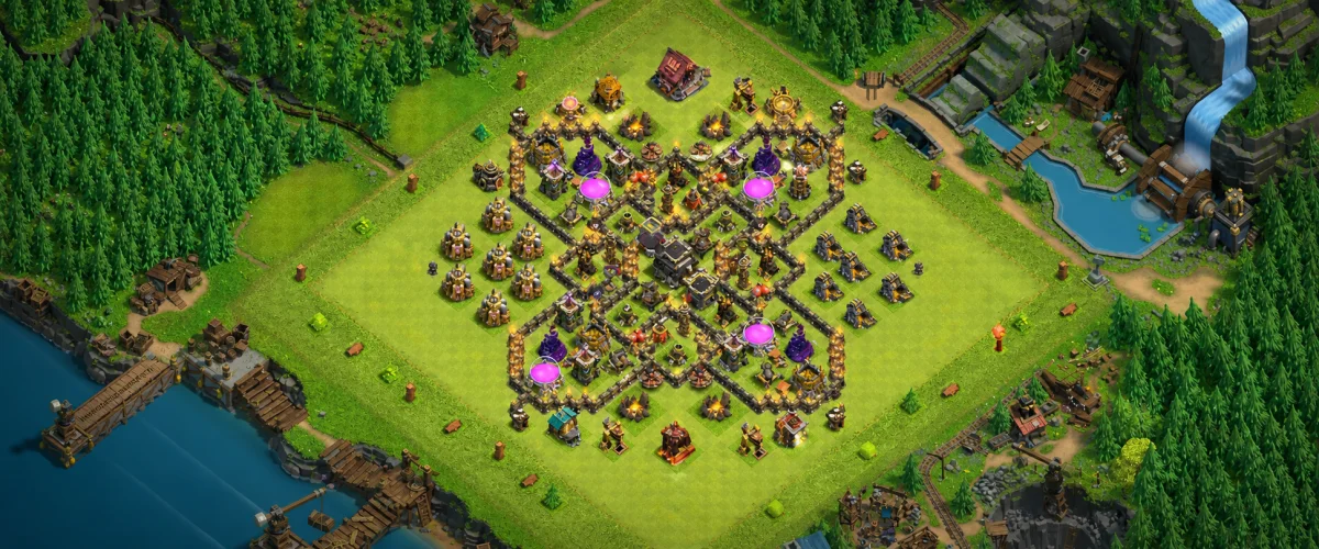 Elite TH9 Defense Coc Layout | Anti 3 Stars Archer Queen