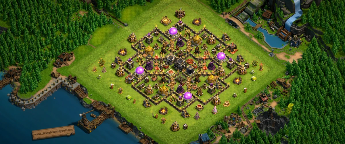 Pro TH9 Farming Coc Layout | Anti Everything Peace Land