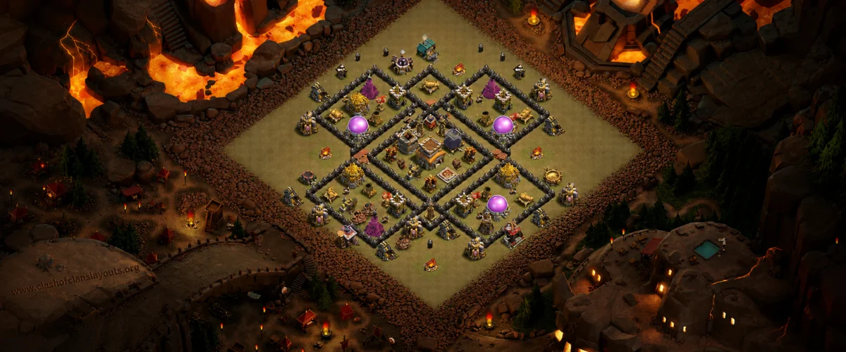 Effective TH8 War Coc Layout | Hybrid Indian clan