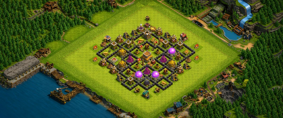 Winning TH8 Defense Coc Layout | Anti 3 Stars Mana defender