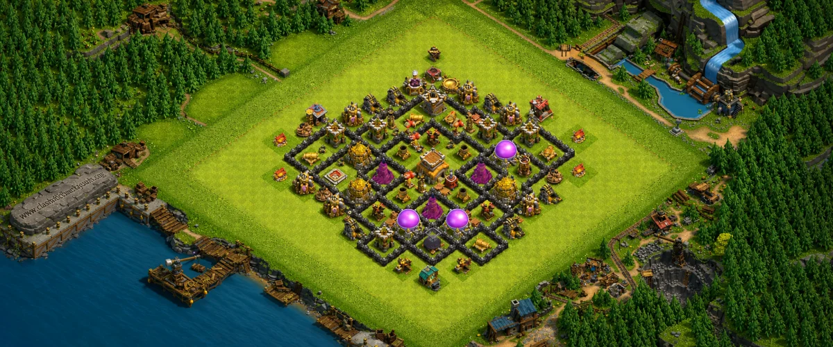 Winning TH8 Defense Coc Layout | Anti 3 Stars Mana defender