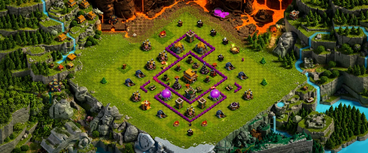 Premium TH6 Defense Coc Layout | Anti 3 Stars King Kazama