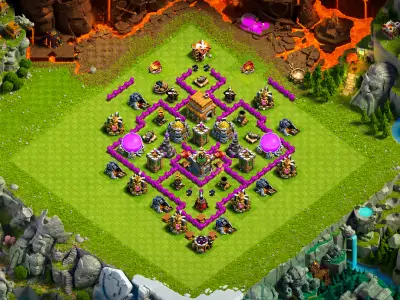 Layout Unique TH6 Defense Coc Layout | Anti Everything Terminator