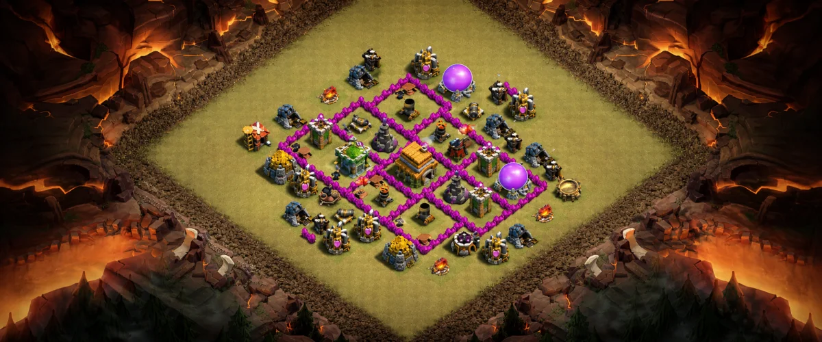 Dominant TH6 War Coc Layout | Anti 3 Stars Stronghold 2