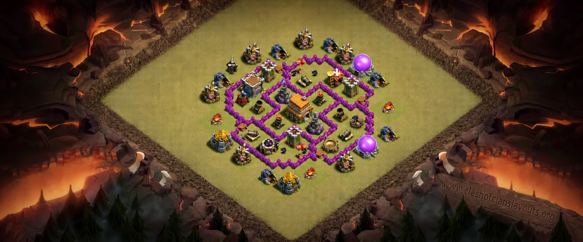 Meta-Dominant TH6 War Coc Layout | Anti 3 Stars Yetimite