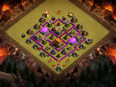 Layout Smart TH6 War Coc Layout | Anti 2 Stars C-Army