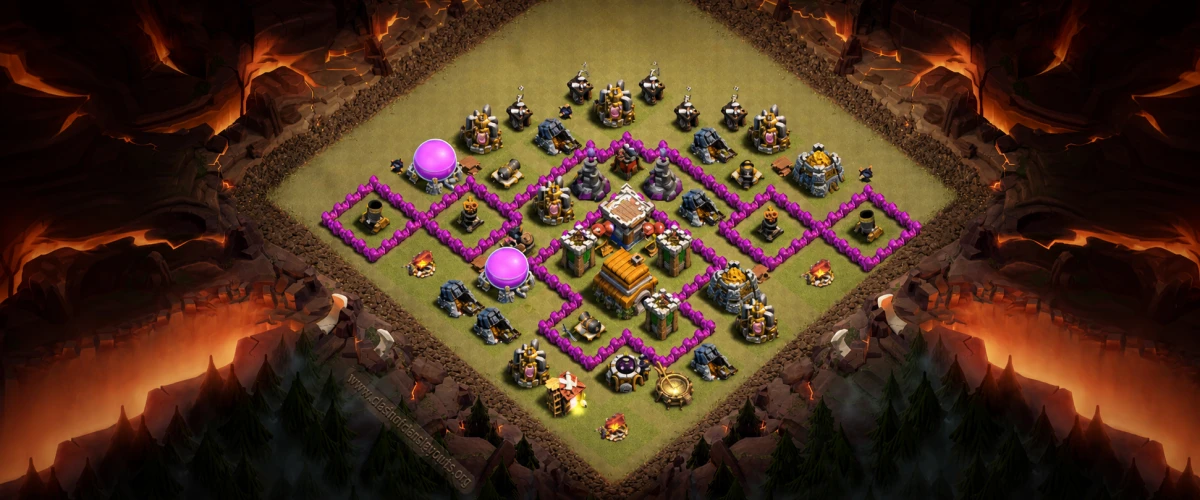 Recommended TH6 War Coc Layout | Anti Everything Venom