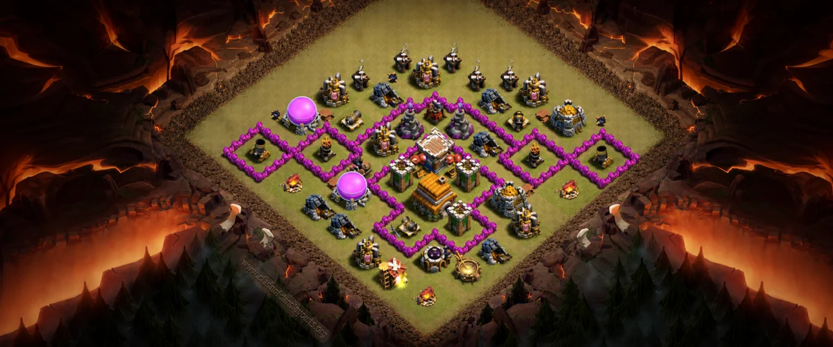 Recommended TH6 War Coc Layout | Anti Everything Venom