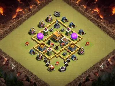Layout Superior TH5 War Coc Layout | Anti Everything Battlemaster