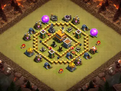 Layout Solid TH5 War Coc Layout | Anti Everything Pressure Base