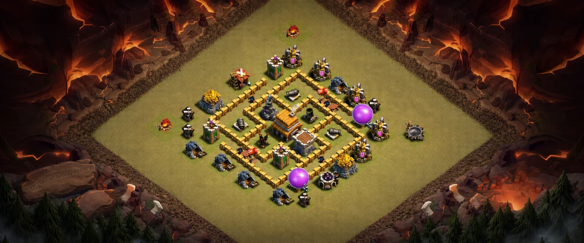 Latest TH5 War Coc Layout | Anti 2 Stars Healthy Cloud