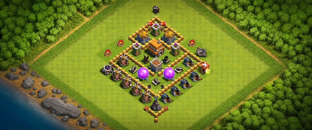 Improved TH5 Defense Coc Layout | Hybrid Ambush
