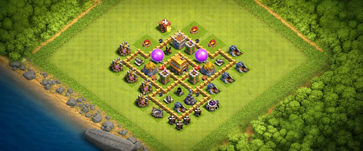 Anti Air newborn Town Hall 5 layout