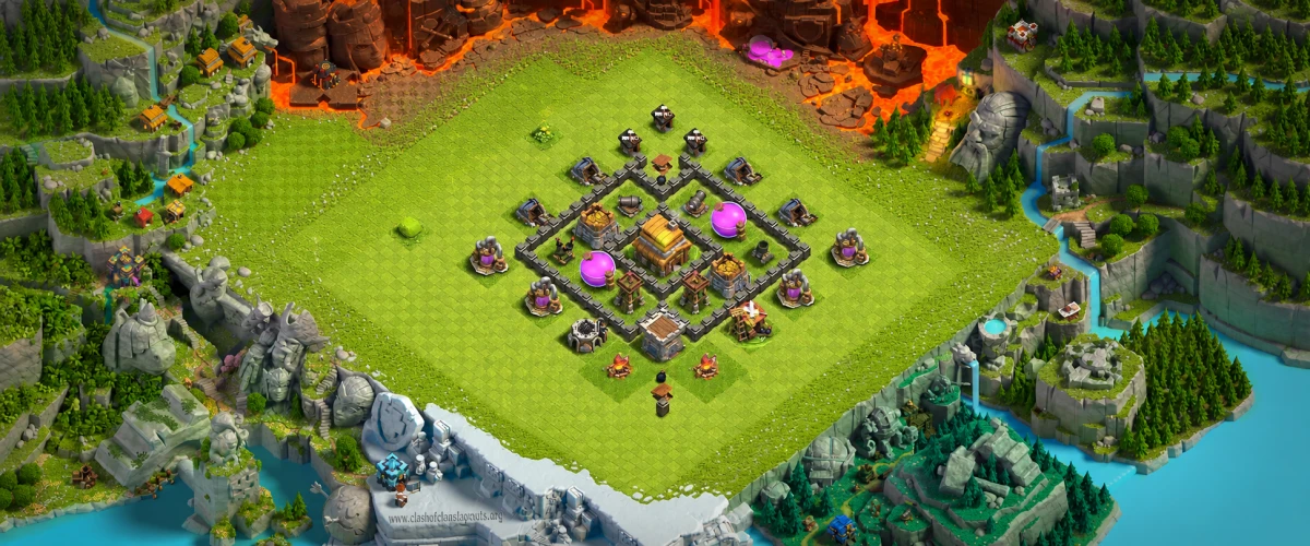 Winning TH4 Farming Coc Layout | Hybrid Promo code