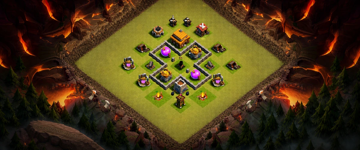Compact TH3 Farming COC Layout | Anti 3-Star Protection