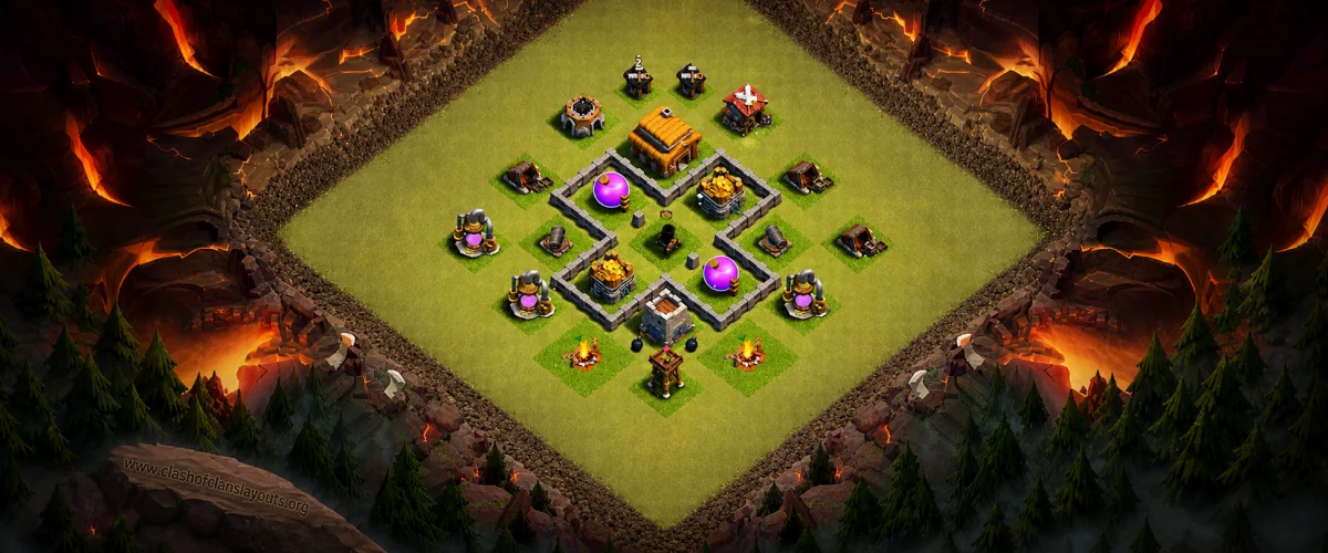 Compact TH3 Farming COC Layout | Anti 3-Star Protection