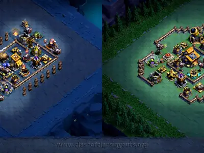 Layout Advanced BH10 Coc Layout | Greeny Skies | Builder Hall 10