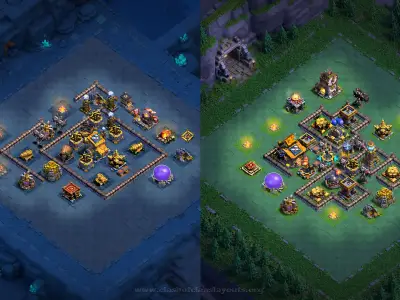Layout Battle-Optimized BH10 Coc Layout | Haaland | Builder hall 10