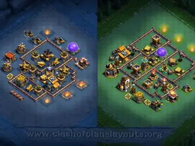 Layout Efficient BH10 Coc Layout | Goblin Base | Builder Hall 10