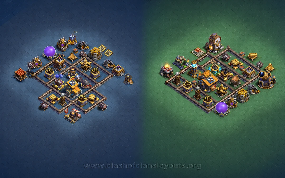 Best BH10 Coc Layout | black crow | Defense | Anti 3 star